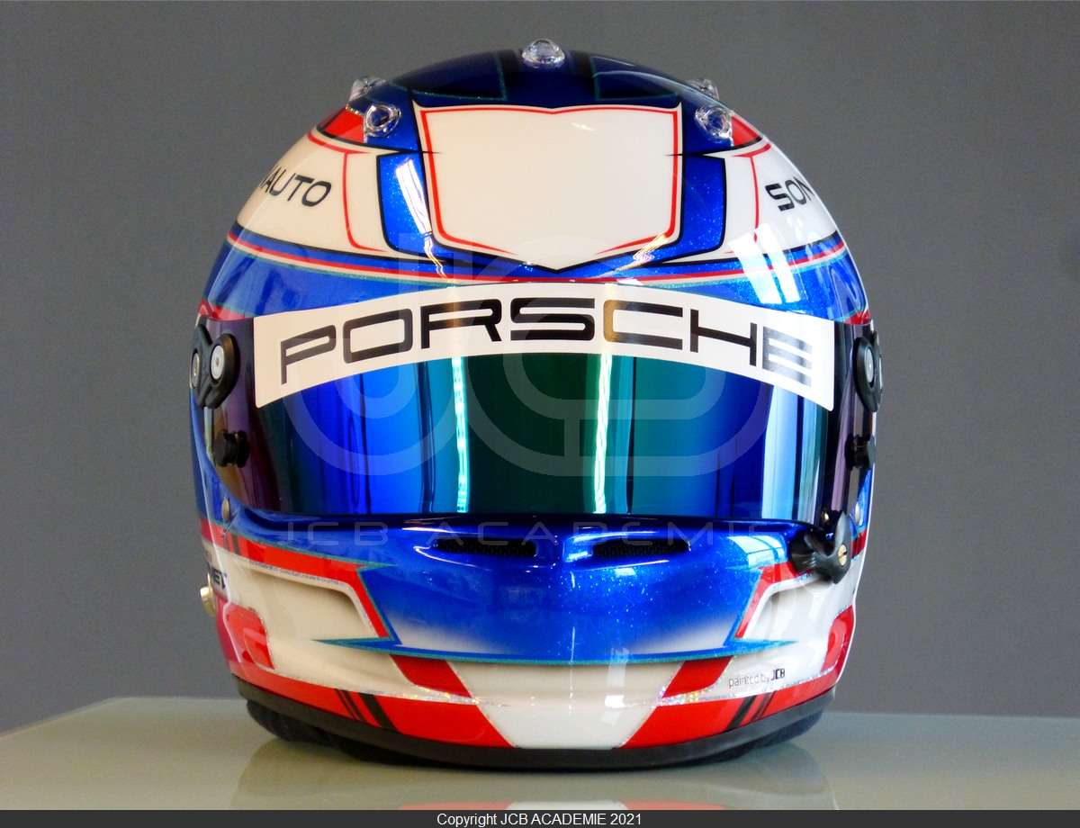 Helmet Arai GP7RC Mathieu Jaminet 2021 painted by JCB 001 JCB